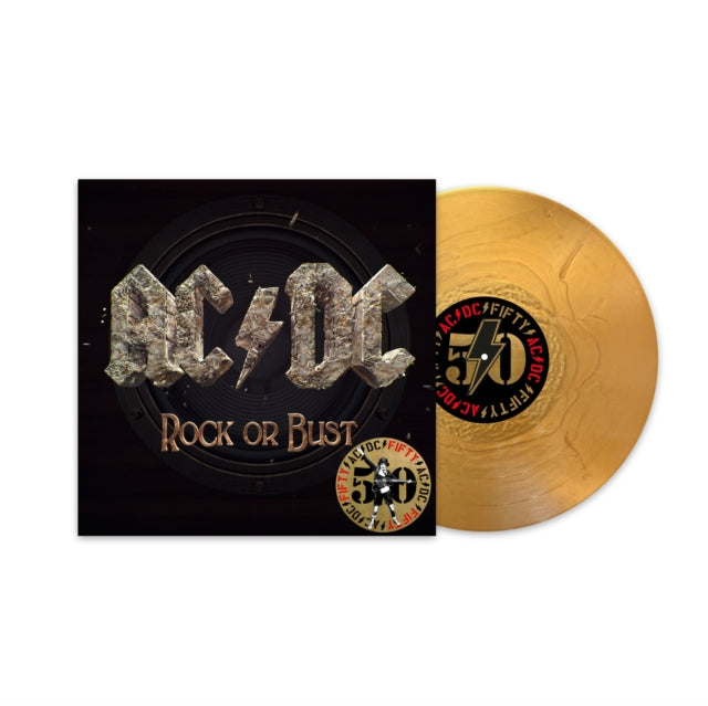 Ac/Dc - Rock Or Bust?ÿ(50Th Anniversary/Gold Color LP Vinyl) Vinyl Record