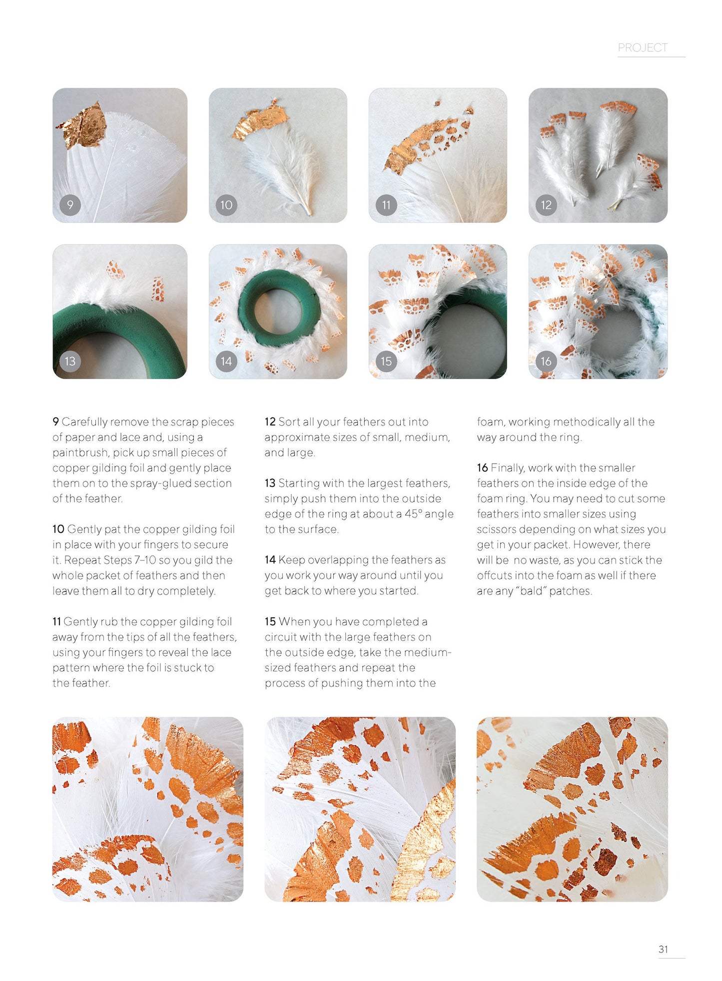 Wreaths - 22 Festive Creations: DIY Christmas Crafts, Pinecones, Bright Baubles, Gilded Feathers, Ribbon Trees, Poinsettia, Pom-Poms, Driftwood Hearts, Pheasant Feathers, Jingle Bells & Holiday Magic!