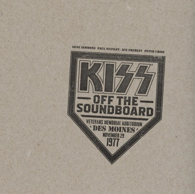 Kiss Off The Soundboard: Live In Des Moines (2LP) Vinyl Record