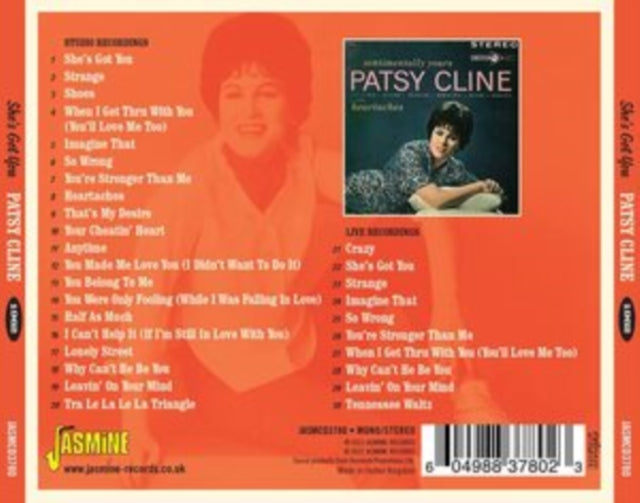 Patsy Cline - She's Got You-1962 Music CD