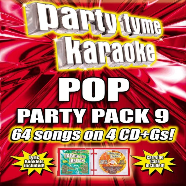 Party Tyme Karaoke - Pop Party Pack 9 (4CD) Music CD