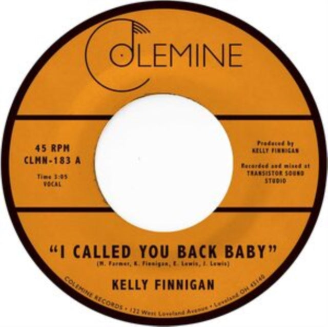 Kelly Finnigan - I Called You Back Baby (Coke Bottle Clear Vinyl) Vinyl Record