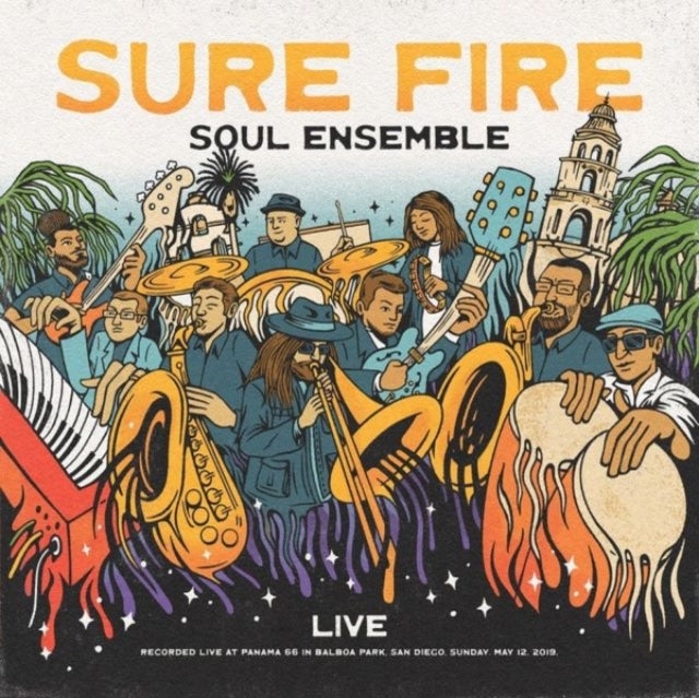 Sure Fire Soul Ensemble - Live At Panama 66 (Clear W Orange Swirl LP Vinyl) Vinyl Record