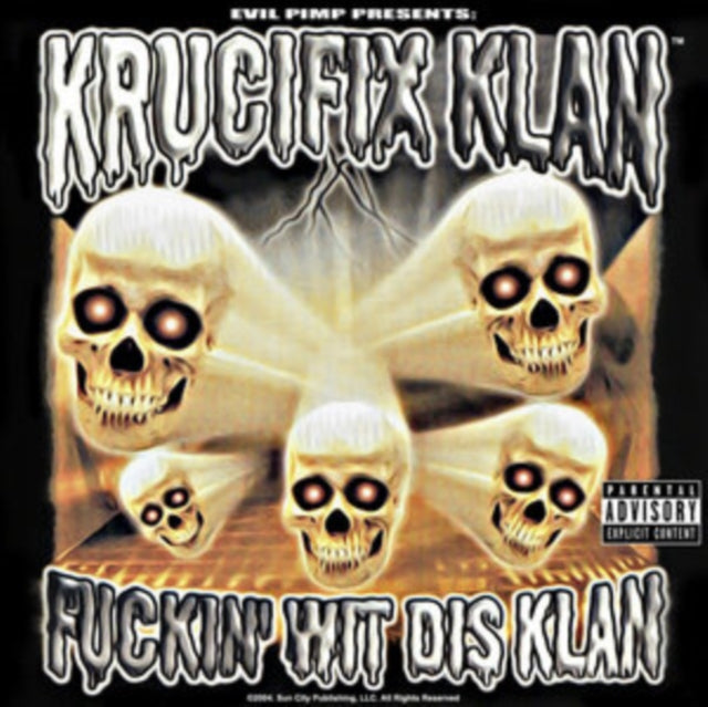 Krucifix Klan - Fuckin Wit Dis Klan (White W/ Red Splatter LP Vinyl) Vinyl Record