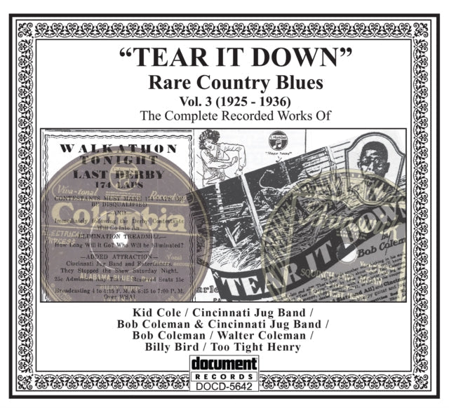 Various Artists - Rare Country Blues 3 28/36 Music CD