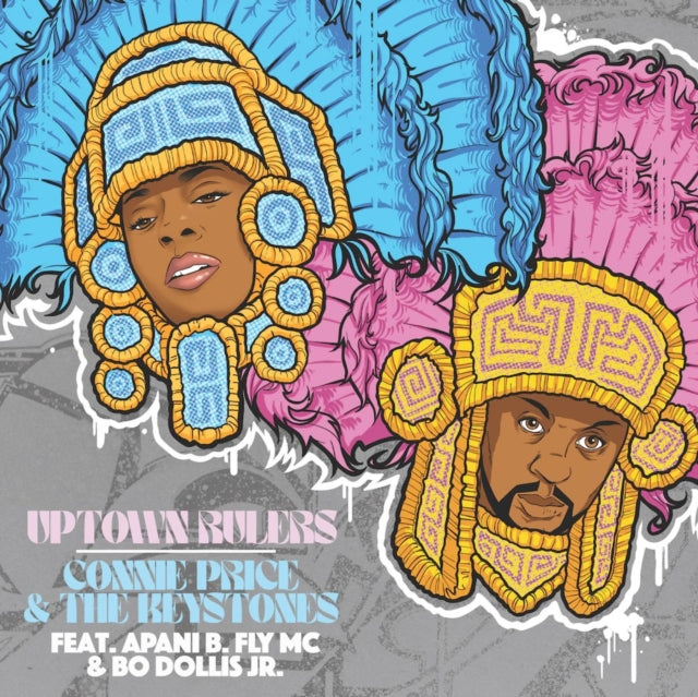 Connie & The Keystones Ft. Apani B. Fly Mc & Bo Dollis Jr. Price - Uptown Rulers B/W Uptown Rulers (Professor Shorthair Remix) - 7 Inch Vinyl