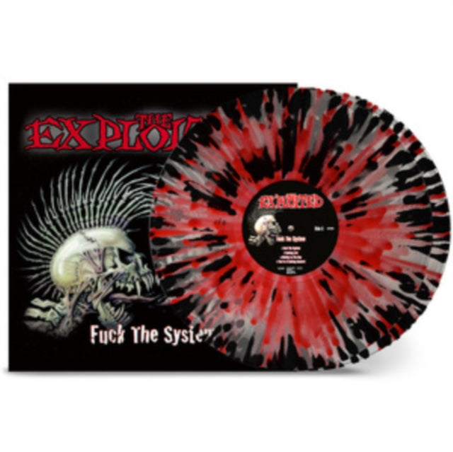Exploited - Fuck The System (Clear W Red & Black Splatter LP Vinyl) Vinyl Record