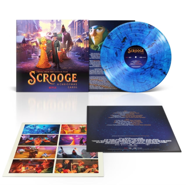Various Artists - Scrooge: A Christmas Carol (Music From The Netflix Film) (Blue/Black Smoke LP Vinyl) Vinyl Record