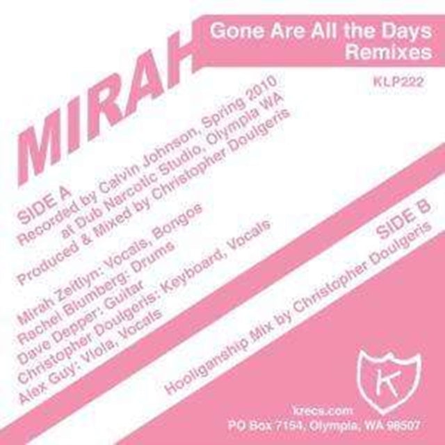 Mirah - Gone Are All The Days - 12 Inch Vinyl