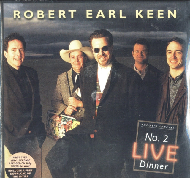 Robert Earl Keen - No. 2 Live Dinner (2LP/Salmon-Colored Vinyl) Vinyl Record