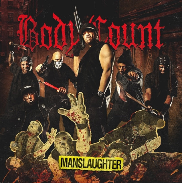 Body Count - Manslaughter (X) (Black-Yellow Striped / Black-Silver Splatter LP Vinyl) (I) Vinyl Record