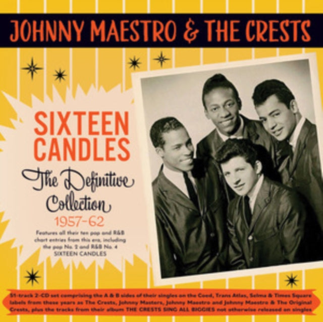 Johnny & The Crests Maestro - Sixteen Candles: The Definitive Collection 1957-62 Music CD