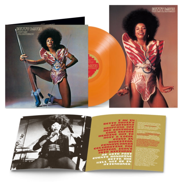 Betty Davis - They Say I'm Different (Orange LP Vinyl) Vinyl Record