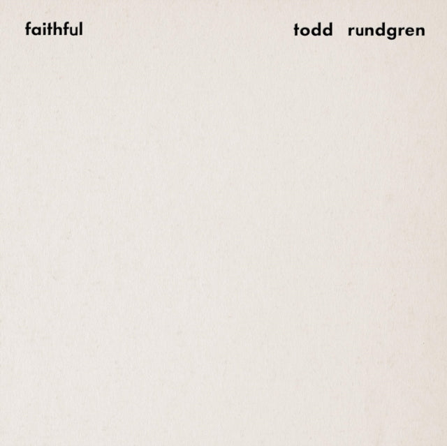 Todd Rundgren - Faithful (2LP/Gold Vinyl) Vinyl Record