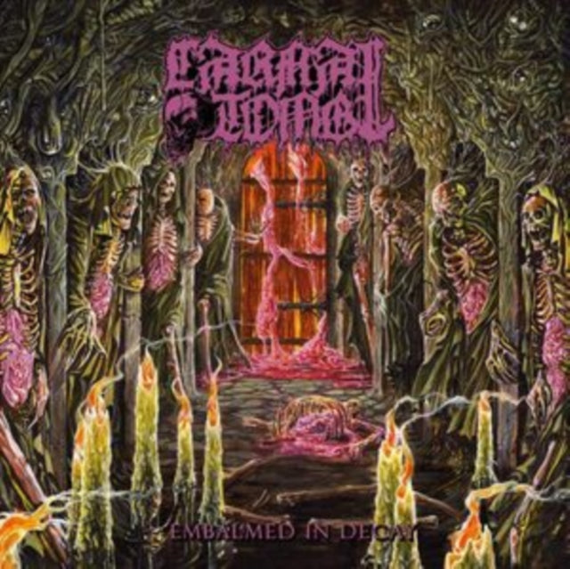 Carnal Tomb - Embalmed In Decay (Magenta/Black Marble LP Vinyl) Vinyl Record