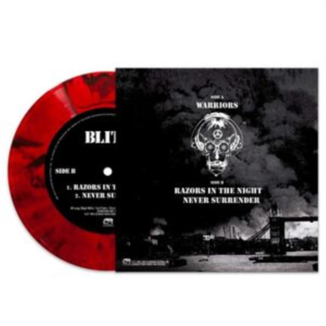 Blitz - Warriors (Red Marble 7Inch) - 7 Inch Vinyl Record
