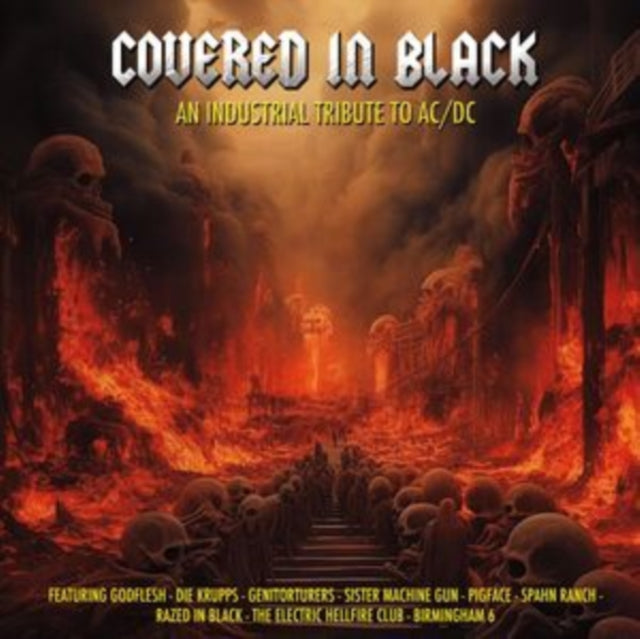 Various Artists - Covered In Black Industrial Tribute To Ac/Dc (Red LP Vinyl) Vinyl Record