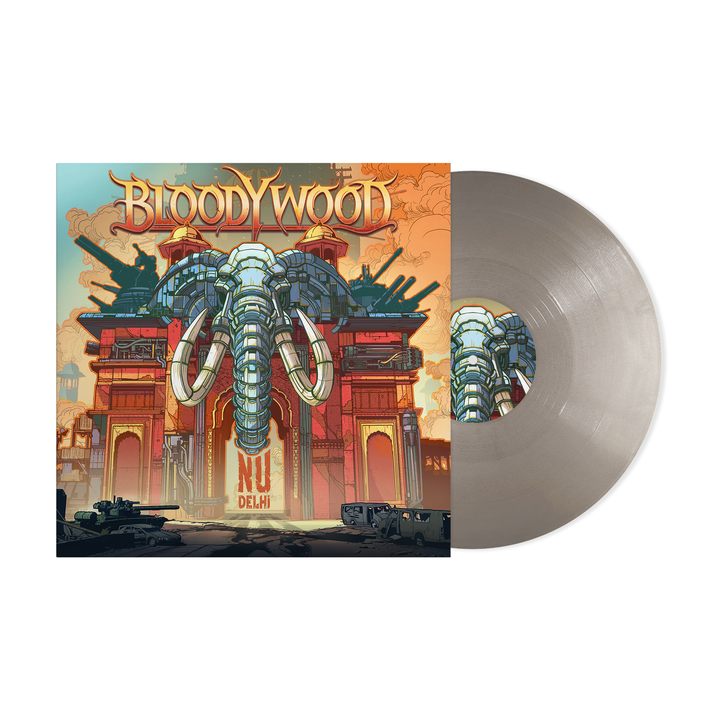 Bloodywood ‘Nu Delhi’ LP (Limited Edition – Only 300 Made, Opaque Silver Vinyl) Vinyl Record