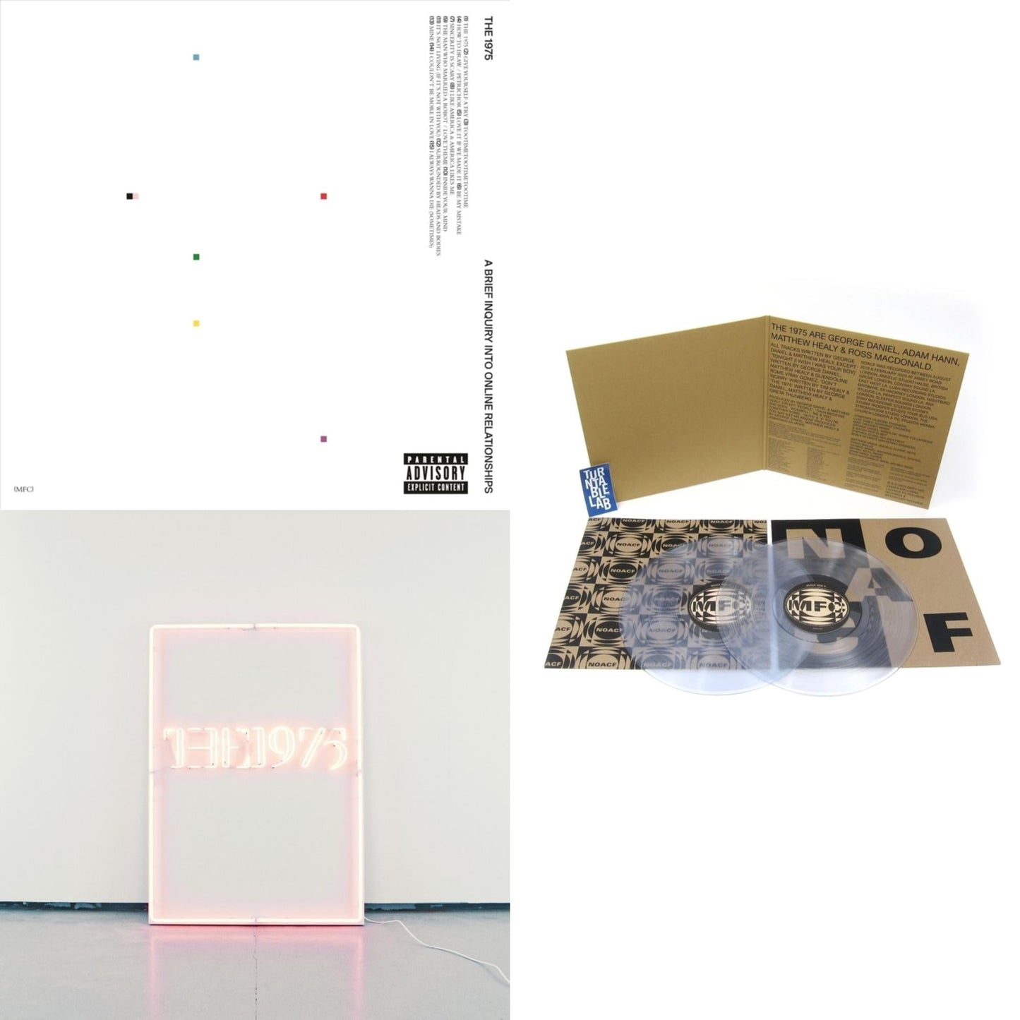 1975 - I Like It When You Sleep For You Are So Beautiful Yet So Unaware Of It & Brief Inquiry Into Online Relationships (2 LP/180G) & Notes On A Conditional Form (2LP/Clear Vinyl) (X)