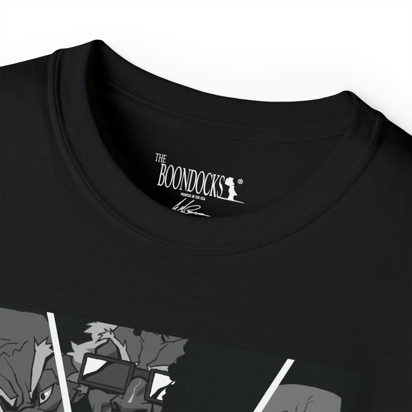 The Boondocks - Action Ready Black Eco Mens T Shirt