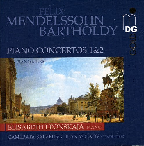the album cover for Mendelssohn / Leonskaja / Camerate Salzburg - Piano Concertos 1 & 2