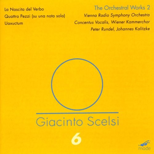 Scelsi / Concentus Vocalis / Rundel / Kalitzke - Orchestral Works 2: La Nascita Del Verbo - DVD
