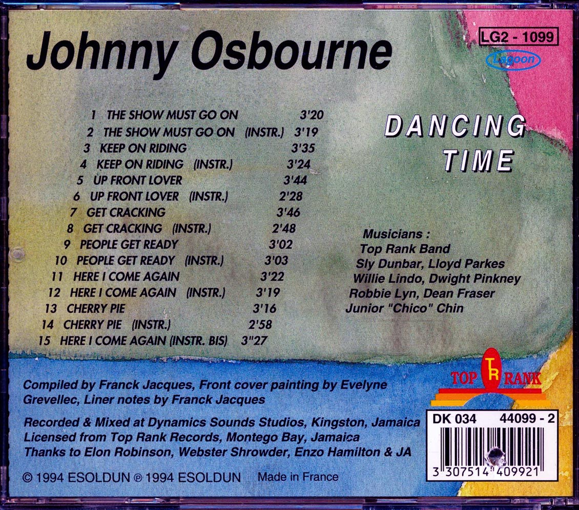 Johnny Osbourne - Dancing Time (marked/ltd stock) Music CD