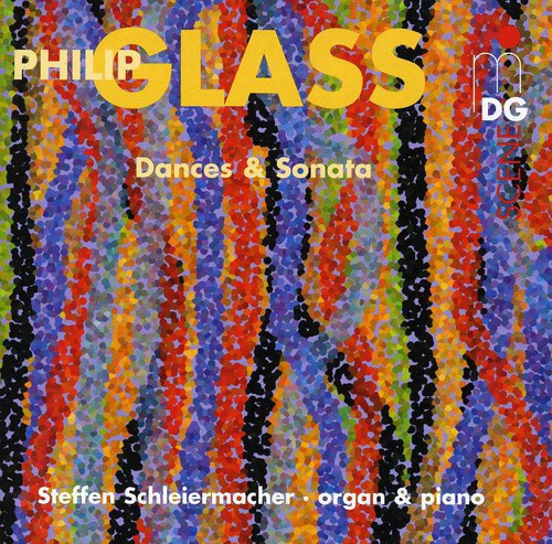 the album cover for P. GLASS - Dances & Sonata