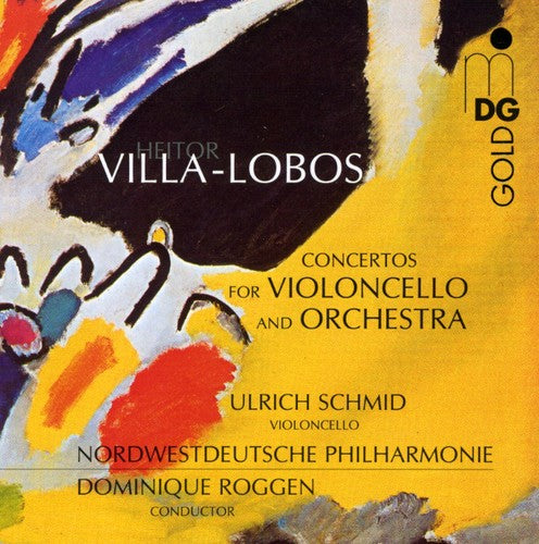the album cover for H. VILLA-LOBOS - Concertos for Violoncello & Orchestra