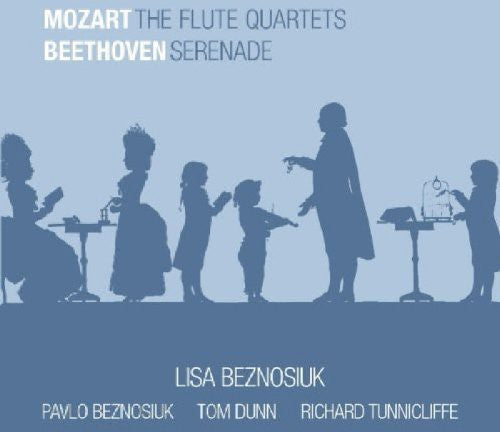 the album cover for Lisa Beznosiuk - Beznosiuks & Friends Play Mozart & Beethoven