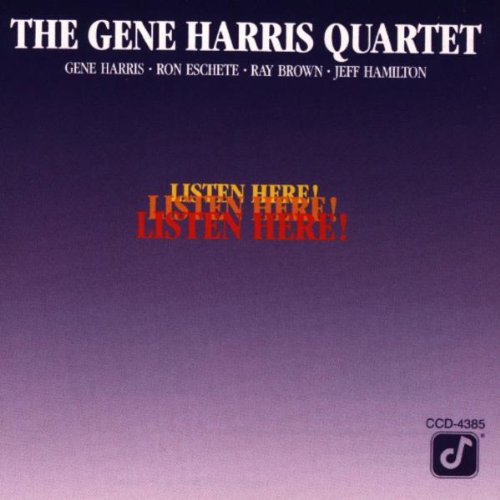 the album cover for Gene Harris Quartet - Listen Here