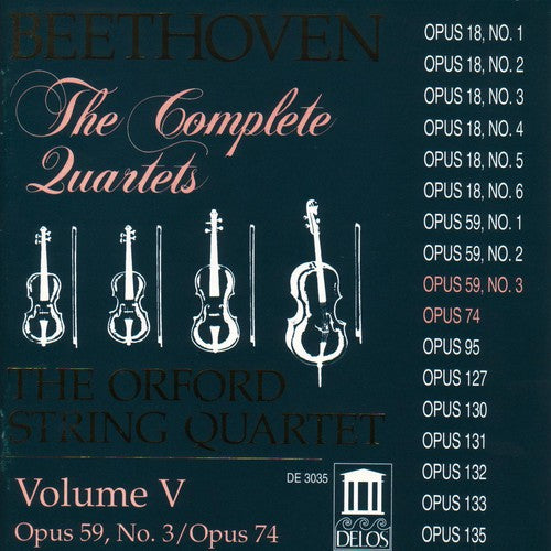Beethoven / Orford String Quartet - Complete Quartets 5 - Music CD