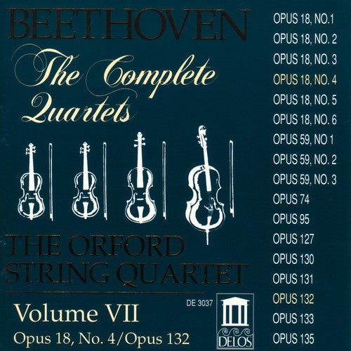 Beethoven / Orford String Quartets - Complete Quartets 7 - Music CD