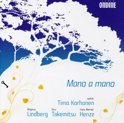 the album cover for Timo Korhonen - Mano a Mano - Works for Solo Guitar