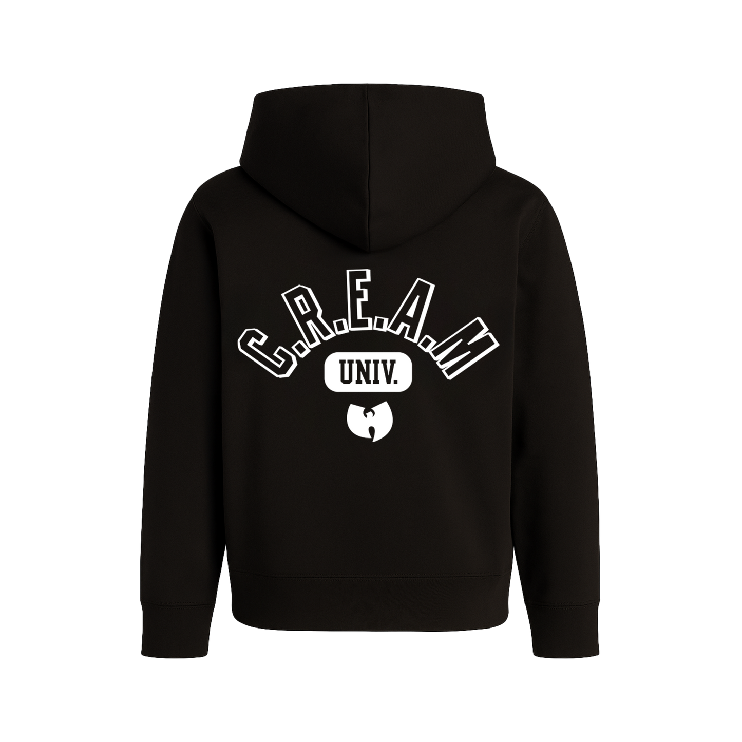 Wu-Tang Clan Officially Licensed Youth Kids C.R.E.A.M. University Zip Up Hoodie Black