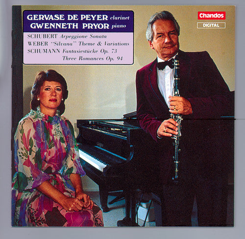 the album cover for GERVASE DE PEYER - German Music for Clarinet & Piano