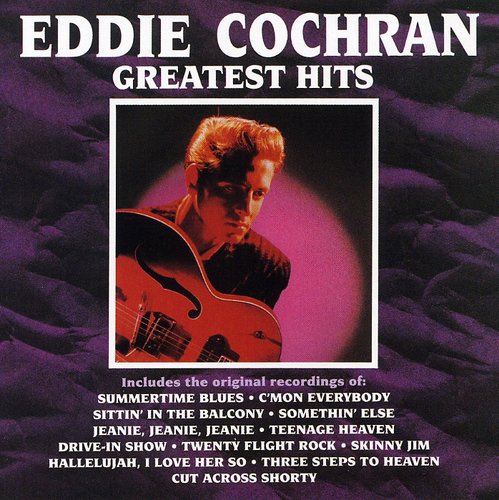 the album cover for Eddie Cochran - Greatest Hits