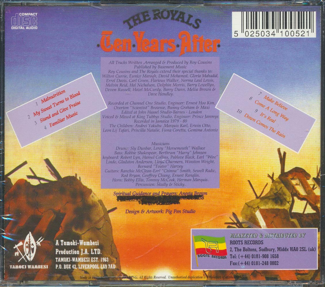 The Royals - Ten Years After Music CD