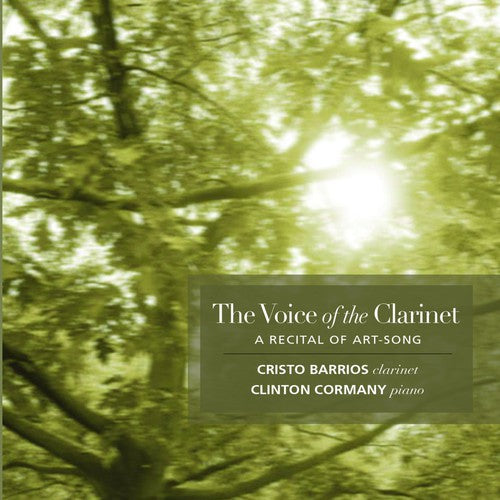 the album cover for Cristo Barrios - Voice of the Clarinet