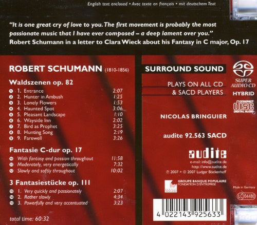 the album cover for R. SCHUMANN - Fantasies