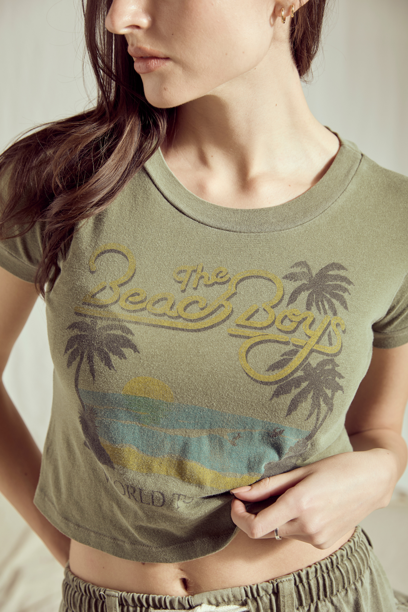 The Beach Boys California Dreamin' Womens Baby Tee Shirt Officially Licensed