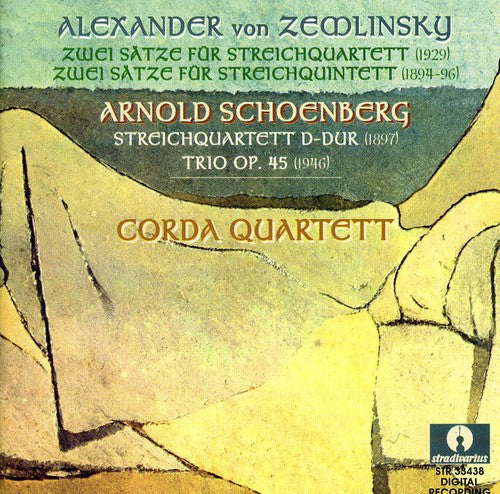 Schoenberg / Zemlinsky / Corda Quartet - String Quartet In D Major / 2 Movements - Music CD