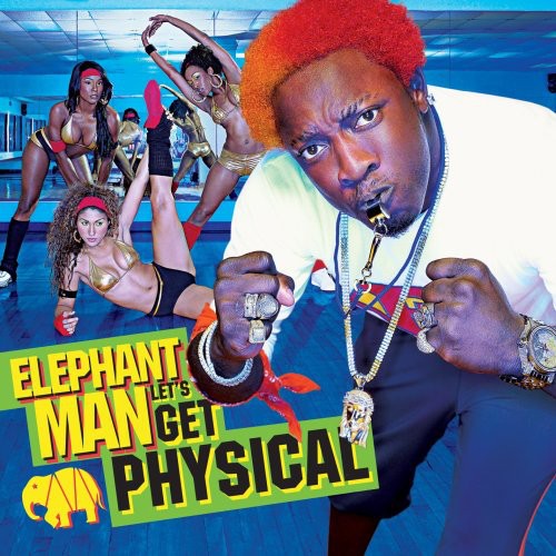 the album cover for Elephant Man - Let's Get Physical