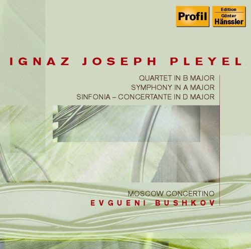 Pleyel / Bushkov / Moscov Concertino - Symphony In B Major Sinfonia Concertante Quartet - Music CD