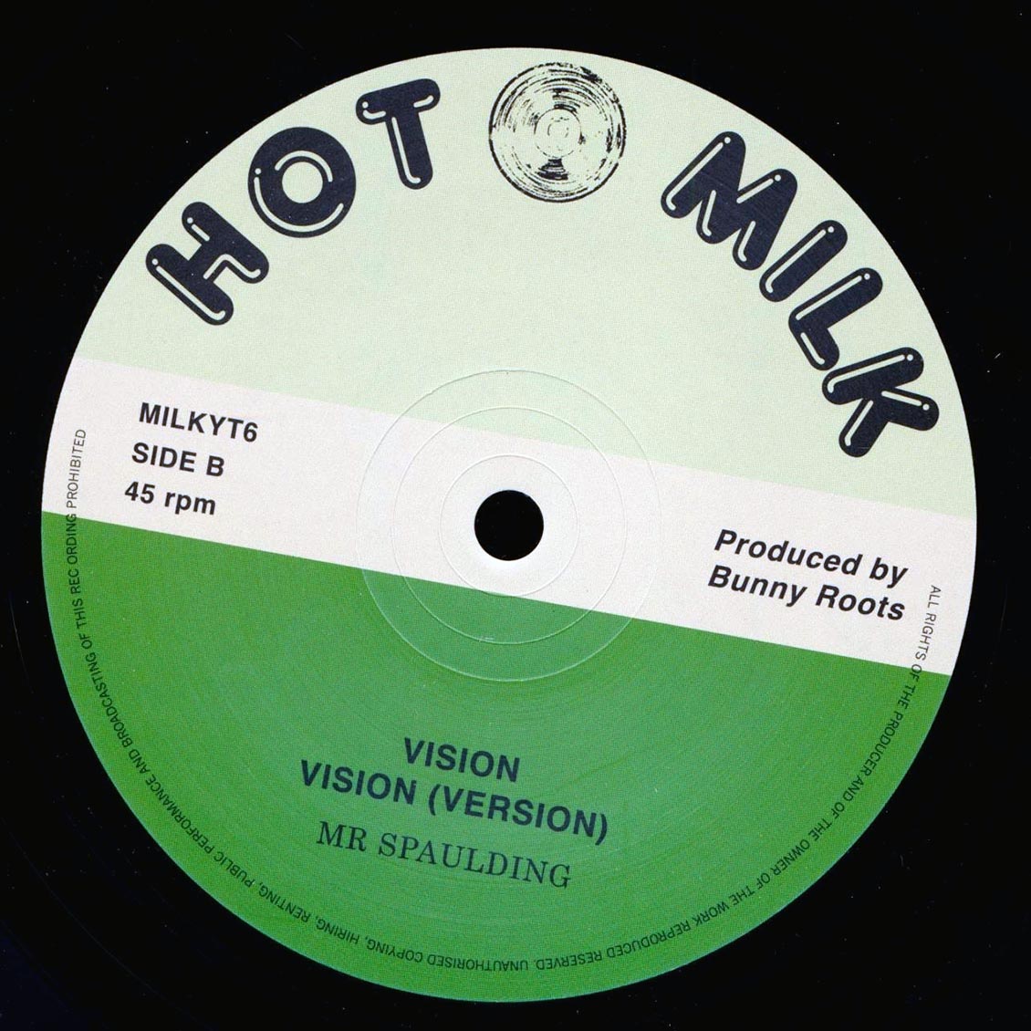 Mr. Spaulding - Sweet Lady; Roots Radics - Version / Mr. Spaulding - Vision; Roots Radics - Version 12" Vinyl Record