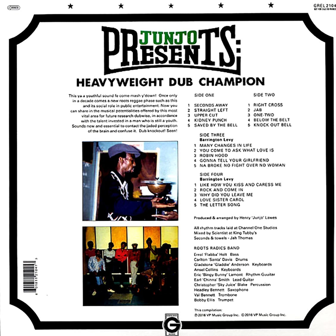 Scientist - Junjo Presents Heavyweight Dub Champion + Bonus Vocals Album (2xLP) Vinyl Record