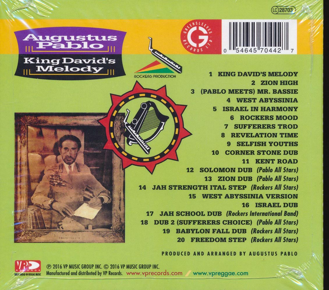 Augustus Pablo - King David's Melody (remastered) Music CD