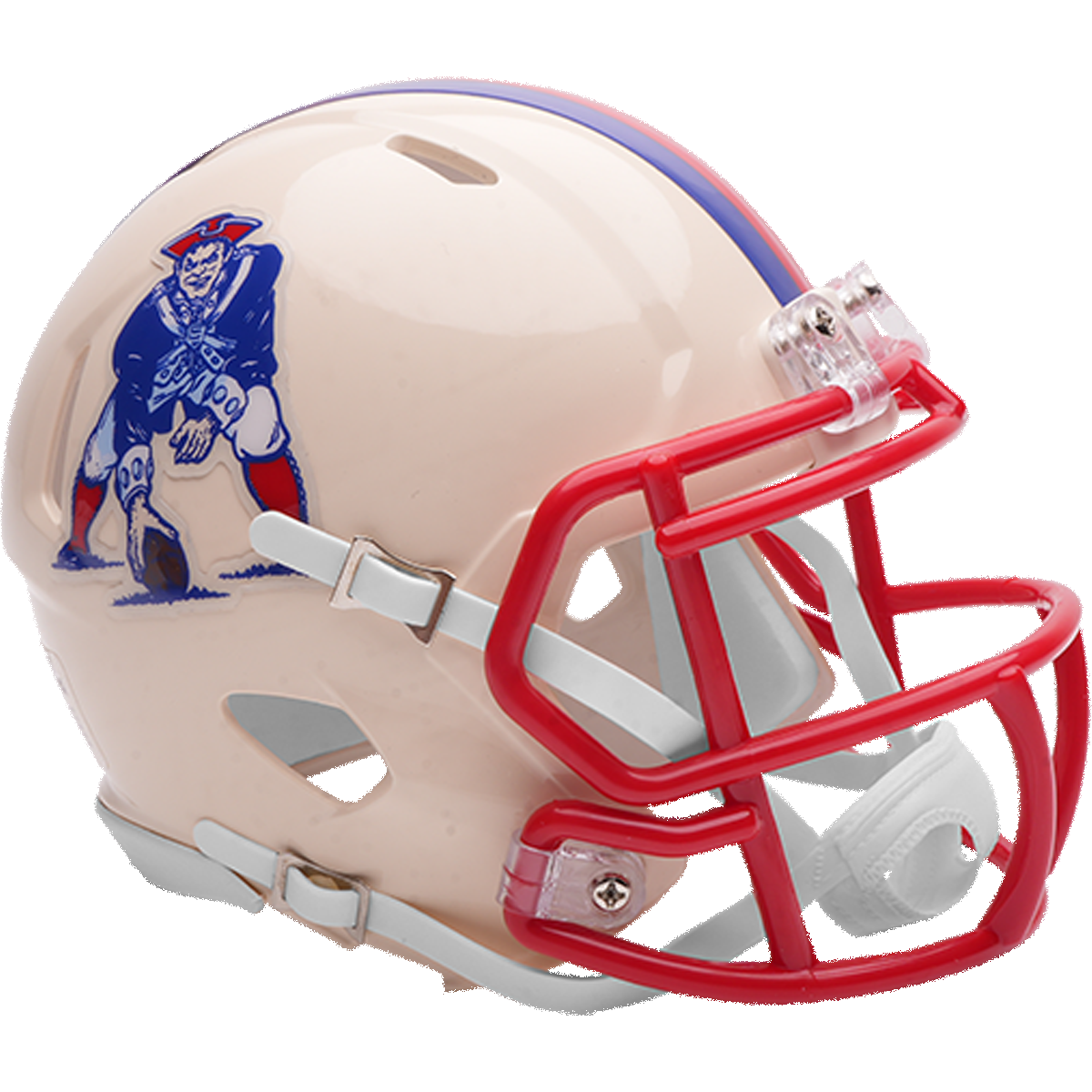 New England Patriots Speed Mini Football Helmet RETRO - NFL