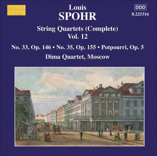 Spohr / Dima Quartet - String Quartets 12 Nos. 33 & 35 - Music CD