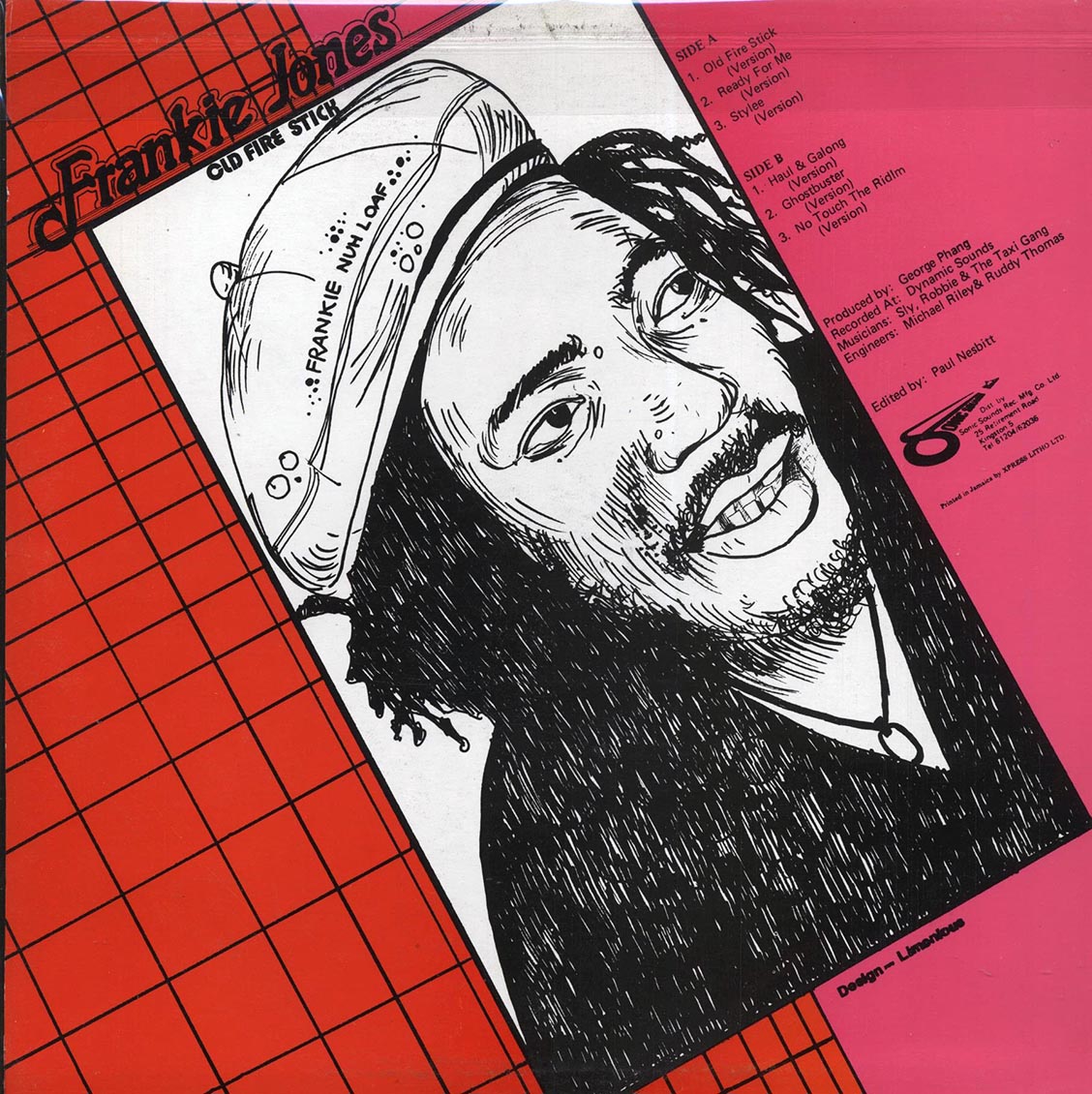 Frankie Jones - Old Fire Stick (1985 FIRST PRESS) (Jamaica press) (orig. press) Vinyl Record
